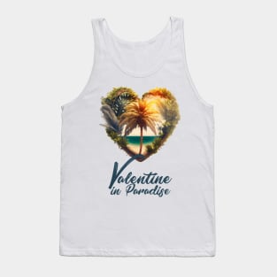 Tropical Valentine No.2: Valentine's Day in Paradise Tank Top